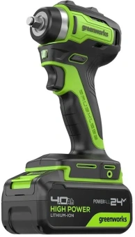 Гайковерт Greenworks G24IW200 аккум. патрон:квад.3/8" (3803607CUB) - купить недорого с доставкой в интернет-магазине