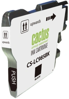 Картридж струйный Cactus CS-LC985BK черный (15мл) для Brother DCPJ315W/DCPJ515W/MFCJ265W с чипом - купить недорого с доставкой в интернет-магазине