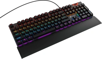 Клавиатура Оклик 935G RAGNAR механическая черный USB Multimedia for gamer LED (подставка для запястий) - купить недорого с доставкой в интернет-магазине