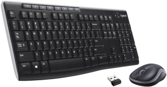 Клавиатура + мышь Logitech MK270 клав:черный мышь:черный USB беспроводная Multimedia (920-003381) - купить недорого с доставкой в интернет-магазине