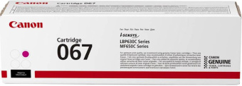 Картридж лазерный Canon 067M 5100C002 пурпурный (1250стр.) для Canon LBP631/633/MF651/655/657 - купить недорого с доставкой в интернет-магазине