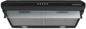 Вытяжка козырьковая Maunfeld MP-1 60 черный управление: кнопочное (1 мотор) - купить недорого с доставкой в интернет-магазине