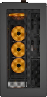 Корпус Montech HS02 Pro черный без БП ATX 4x140mm 2xUSB3.0 audio bott PSU - купить недорого с доставкой в интернет-магазине