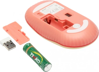Мышь Acer OMR205 розовый/бежевый оптическая 1200dpi беспров. USB для ноутбука 3but (ZL.MCEEE.02L) - купить недорого с доставкой в интернет-магазине