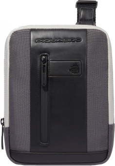 Сумка Piquadro Brief2 Special CA3084BR2S/GRN серая/черная нейлон/натур.кожа - купить недорого с доставкой в интернет-магазине