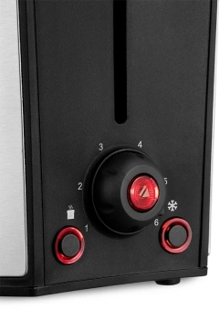 Тостер Kitfort КТ-6248 800Вт нержавеющая сталь/черный - купить недорого с доставкой в интернет-магазине