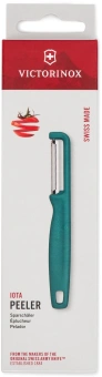 Овощечистка Victorinox Iotaс лезвием двухсторон. зеленый упак.:европодвес (6.0943.4) - купить недорого с доставкой в интернет-магазине