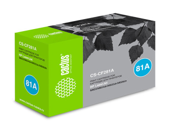 Картридж лазерный Cactus CS-CF281A CF281A черный (10500стр.) для HP LJ Enterprise M630/M604n/M605n/M606dn - купить недорого с доставкой в интернет-магазине
