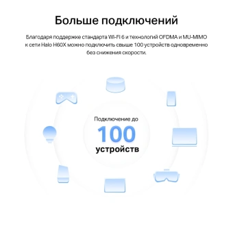 Бесшовный Mesh роутер Mercusys Halo H60X(2-pack) AX1500 10/100/1000BASE-TX белый (упак.:2шт) - купить недорого с доставкой в интернет-магазине
