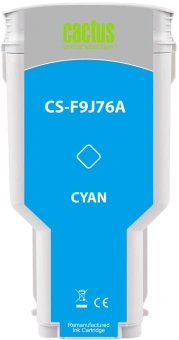 Картридж струйный Cactus CS-F9J76A 727 XXL голубой (300мл) для HP DJ T920/T930/T1500/T1530/T2500/T2530 с чипом - купить недорого с доставкой в интернет-магазине