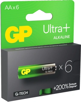 Батарея GP Ultra Plus Alkaline 15AUPA21-2CRB6 AA (6шт) блистер - купить недорого с доставкой в интернет-магазине