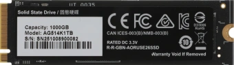 Накопитель SSD Gigabyte PCIe 5.0 x4 1000GB AG514K1TB Aorus Gen5 14000 M.2 2280 - купить недорого с доставкой в интернет-магазине