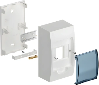 Щит распределительный IEK MKP12-N-04-40-20 ЩРН-П-4 для установки модульных устройств навесной 112мм 93мм 200мм 660B 4мод. пластик IP41 белый с возможностью установки счетчика (упак.:1шт) - купить недорого с доставкой в интернет-магазине