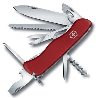 Нож перочинный Victorinox Outrider (0.8513) 111мм 14функц. красный карт.коробка - купить недорого с доставкой в интернет-магазине