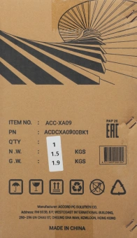 Корпус Accord ACC-XA09 черный без БП mATX 2xUSB2.0 1xUSB3.0 audio bott PSU - купить недорого с доставкой в интернет-магазине