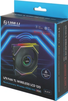Вентилятор для корпуса Lian-Li Uni Fan TL Wireless LCD 120 LCD Reverse ARGB 120х124x28 черный 4-pin 31дБ (G99.12RTLLCD1W1B.R0) Ret - купить недорого с доставкой в интернет-магазине