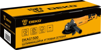 Углошлифовальная машина Deko DKAG1500 1500Вт 11500об/мин рез.шпин.:M14 d=125мм (063-4297) - купить недорого с доставкой в интернет-магазине