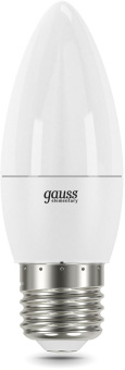 Лампа светодиодная Gauss Elementary 30212 12Вт цок.:E27 свеча 220B св.свеч.бел.теп. (упак.:10шт) - купить недорого с доставкой в интернет-магазине