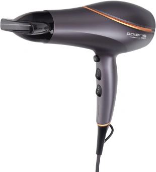 Фен Polaris PHD 2290Ti Tourmaline PROF 2200Вт графитовый/золотистый (PHD 2290TI) - купить недорого с доставкой в интернет-магазине