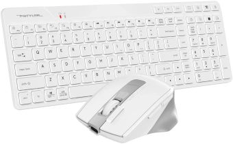 Клавиатура + мышь A4Tech Fstyler FB2800C Air2 White клав:белый/серый мышь:белый/серый USB беспроводная Bluetooth/Радио slim - купить недорого с доставкой в интернет-магазине