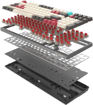 Клавиатура A4Tech S98 Pixels механическая серый/бежевый USB for gamer LED (S98) кабель 1.8м - купить недорого с доставкой в интернет-магазине