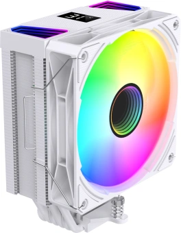 Устройство охлаждения(кулер) Bloody BD-AC220-ARGB1 ARGB Soc-AM5/AM4/1200/1700/1851 белый 4-pin 14-26dB Al+Cu LCD 220W 596gr Ret (BD-AC220-ARGB1-WH) - купить недорого с доставкой в интернет-магазине