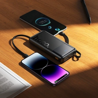 Мобильный аккумулятор Hoco J156 Founder 10000mAh 3A черный (62277) - купить недорого с доставкой в интернет-магазине