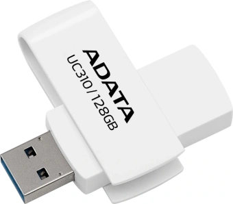 Флеш Диск A-Data 128GB UC310 UC310-128G-RWH USB3.2 белый - купить недорого с доставкой в интернет-магазине