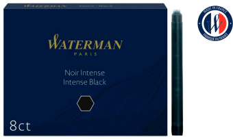 Картридж Waterman Standard (CWS0110850) Intense Black чернила для ручек перьевых (8шт) - купить недорого с доставкой в интернет-магазине