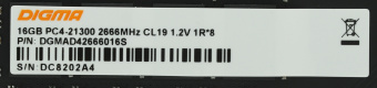Память DDR4 16GB 2666MHz Digma DGMAD42666016S RTL PC4-21300 CL19 DIMM 288-pin 1.2В single rank Ret - купить недорого с доставкой в интернет-магазине