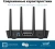 Роутер беспроводной Asus TUF-AX4200 AX4200 10/100/1000/2500BASE-TX/4G ready черный - купить недорого с доставкой в интернет-магазине