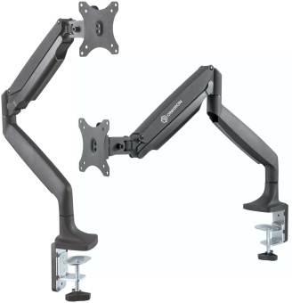 Кронштейн для мониторов Onkron G100 белый 13"-32" макс.9кг настольный поворот и наклон верт.перемещ. - купить недорого с доставкой в интернет-магазине