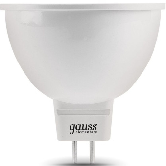 Лампа светодиодная Gauss Elementary MR16 9Вт цок.:GU5.3 спот 220B 4100K св.свеч.бел.нейт. MR16 (упак.:10шт) (13529) - купить недорого с доставкой в интернет-магазине