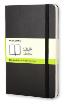Блокнот Moleskine CLASSIC QP012 Pocket 90x140мм 192стр. нелинованный твердая обложка черный - купить недорого с доставкой в интернет-магазине