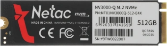 Накопитель SSD Netac PCIe 3.0 x4 512GB NT01NV3000Q-512-E4X M.2 2280 - купить недорого с доставкой в интернет-магазине