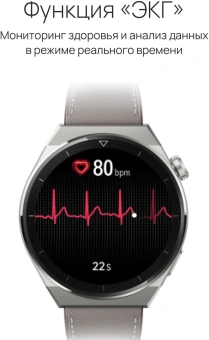 Смарт-часы Huawei Watch GT 3 Pro Frigga-B19V 43мм 1.32" AMOLED корп.белый/серебристый рем.белый разм.брасл.:130-190мм (55028857) - купить недорого с доставкой в интернет-магазине