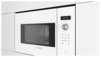 Микроволновая печь Bosch BFL524MW0 20л. 800Вт белый (встраиваемая) - купить недорого с доставкой в интернет-магазине