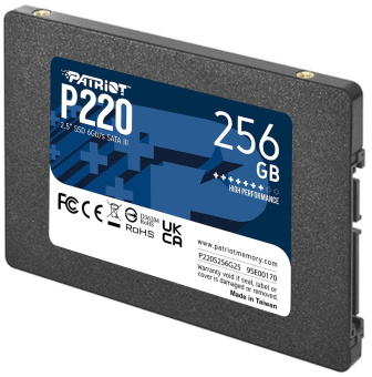 Накопитель SSD Patriot SATA III 256Gb P220S256G25 P220 2.5" - купить недорого с доставкой в интернет-магазине