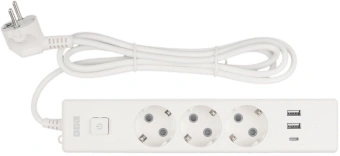 Сетевой удлинитель Powercube PC-5-2M 1.9м (3 розетки) белый (коробка) - купить недорого с доставкой в интернет-магазине