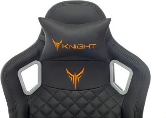Кресло игровое Knight TITAN черный ромбик экокожа с подголов. крестов. металл - купить недорого с доставкой в интернет-магазине