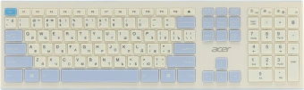 Клавиатура + мышь Acer OCC205 клав:белый мышь:белый/голубой USB беспроводная slim (ZL.ACCEE.00C) - цена, купить или заказать с доставкой в интернет-магазине Клавиатура + мышь Acer OCC205 клав:белый мышь:белый/голубой USB беспроводная slim (ZL.ACCEE.00C) - купить недорого с доставкой в интернет-магазине