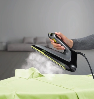 Утюг Braun FreeStyle 7 FI7255GR 2000Вт черный/зеленый - купить недорого с доставкой в интернет-магазине