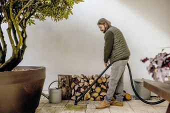 Строительный пылесос Karcher WD 3 V-17/4/20 1000Вт (уборка: сухая/сбор воды/выдув) желтый - купить недорого с доставкой в интернет-магазине