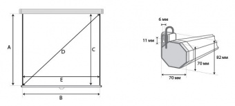 Экран Lumien 200x200см Eco Picture LEP-100103 1:1 настенно-потолочный рулонный - купить недорого с доставкой в интернет-магазине