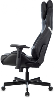 Кресло игровое Knight Thunder 5X черный экокожа крестов. металл - купить недорого с доставкой в интернет-магазине