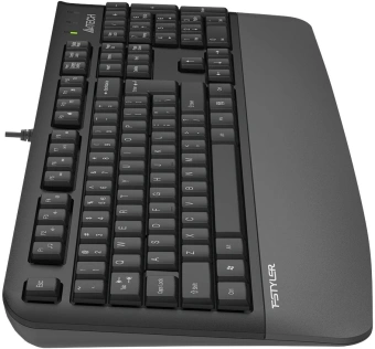 Клавиатура A4Tech Fstyler FK20 серый USB Multimedia (подставка для запястий) (FK20) кабель 1.5м - купить недорого с доставкой в интернет-магазине