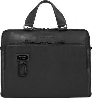 Деловая сумка Piquadro Harper CA4098AP/N с отделением для ноутбука 14" черная натур.кожа - купить недорого с доставкой в интернет-магазине