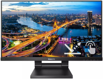 Монитор Philips 21.5" B Line 222B1TC черный IPS LED 16:9 HDMI M/M матовая HAS 250cd 178гр/178гр 1920x1080 75Hz VGA DP FHD USB Touch 6.13кг - купить недорого с доставкой в интернет-магазине
