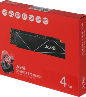 Накопитель SSD A-Data PCIe 4.0 x4 4TB AGAMMIXS70B-4T-CS XPG Gammix S70 Blade M.2 2280 - купить недорого с доставкой в интернет-магазине