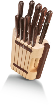 Набор ножей кухон. Victorinox Wood (5.1150.11) компл.:11предм. с подставкой дерево подар.коробка - купить недорого с доставкой в интернет-магазине